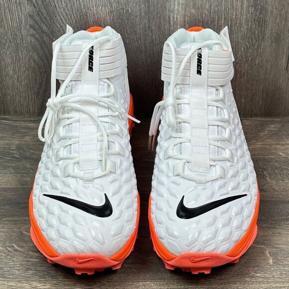 Nike Men Force Savage Pro 2 Shark Football Cleats W/Orange BV5448-100 SIZE16